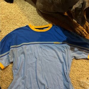 U.S. Polo Assn. Blue and Yellow Crop Top